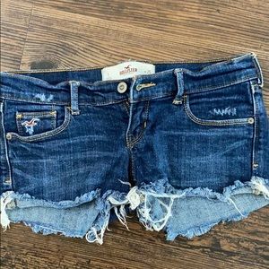 Hollister distressed jean shorts